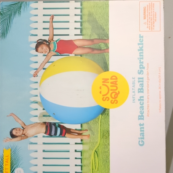 sun squad Other Giant Beach Ball Sprinkler Poshmark